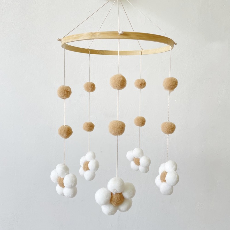 Baby Clothing Store - Ins Nordic Fur Ball Flower Wind