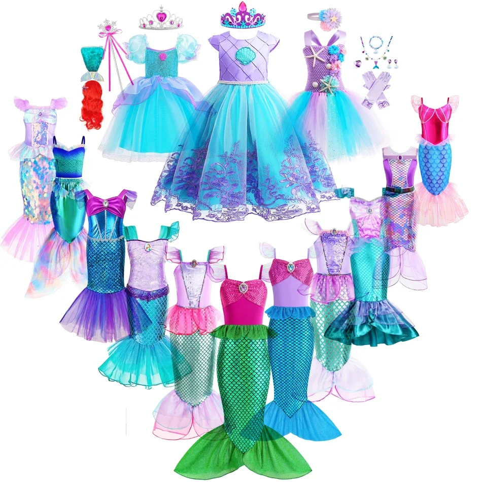 Mermaid Dress Girls Kids Cospl - Baby Clothing Size recension och pris