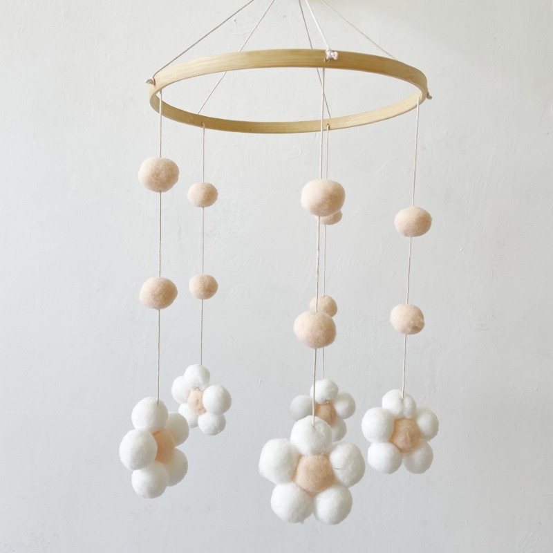 Ins Nordic Fur Ball Flower Win - Baby Clothing Store recension och pris