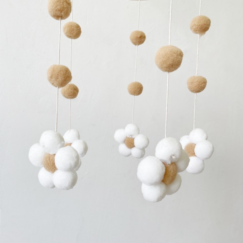 Ins Nordic Fur Ball Flower Win - Baby Clothing Store recension och pris