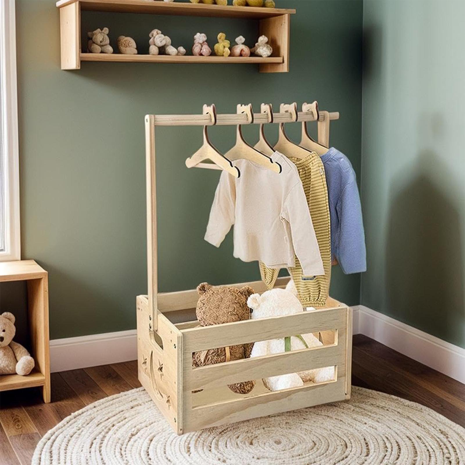 Baby Clothes Storage Box With  - Baby Clothing Rack For Baby Shower recension och pris
