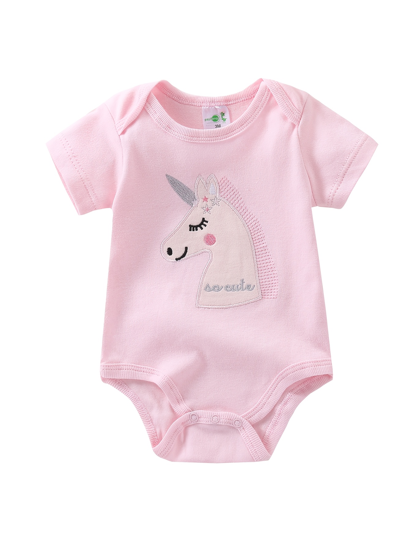 5pcs Girls' Short-Sleeve Bodys - Baby Clothing Essentials Newborn recension och pris