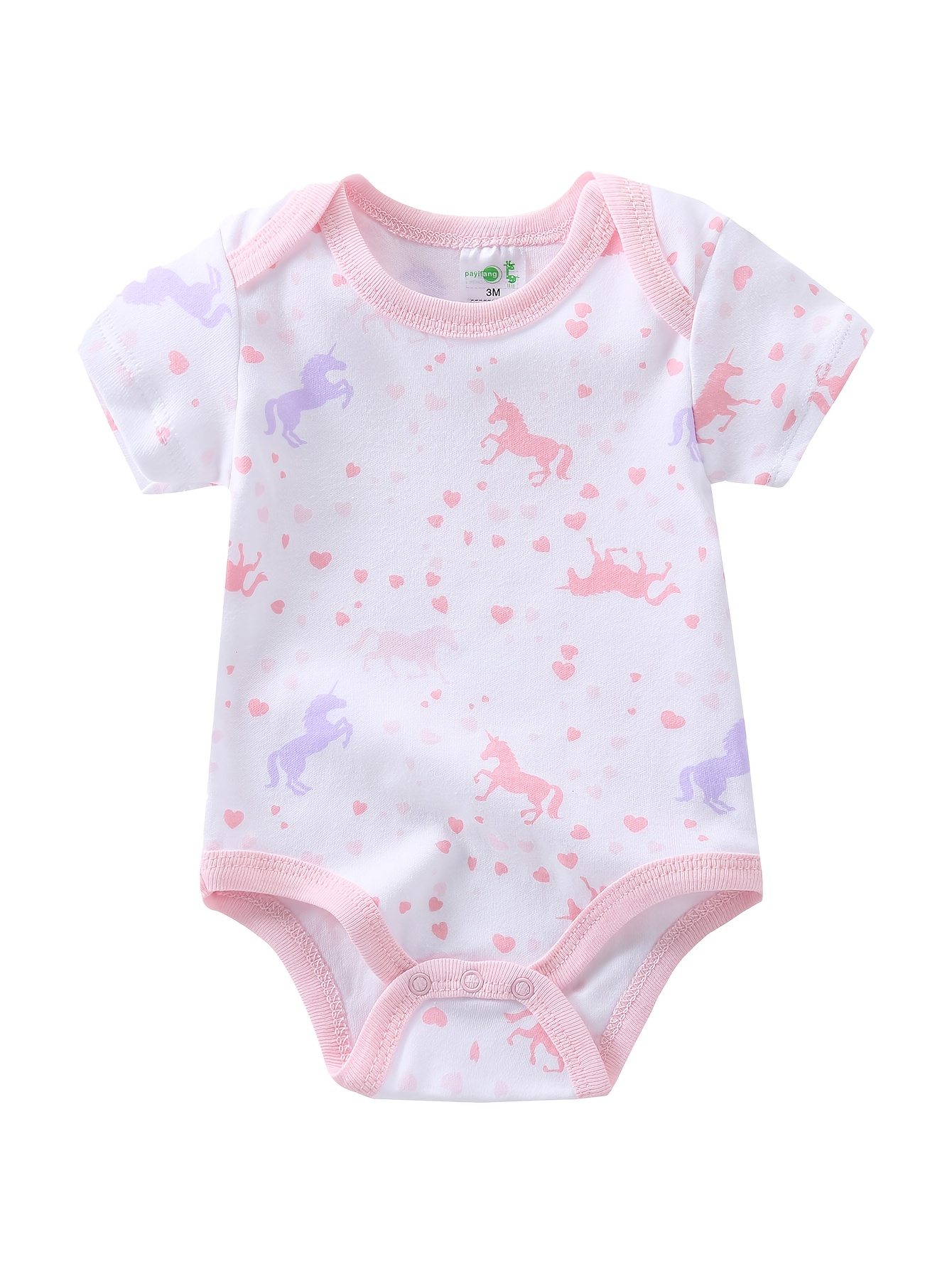 5pcs Girls' Short-Sleeve Bodys - Baby Clothing Essentials Newborn recension och pris