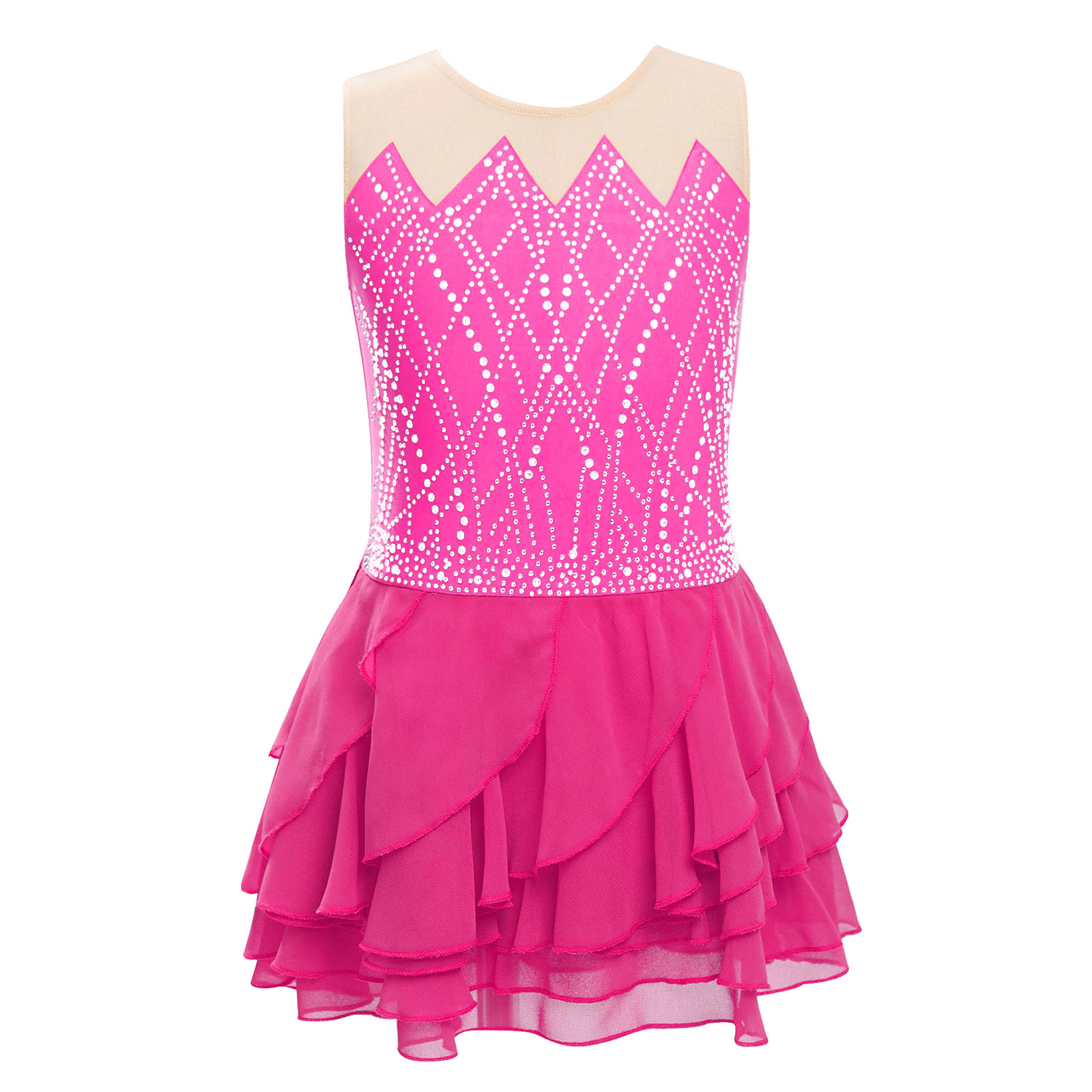 Girls Mesh Figure Skating Dres - Baby Clothing Size recension och pris